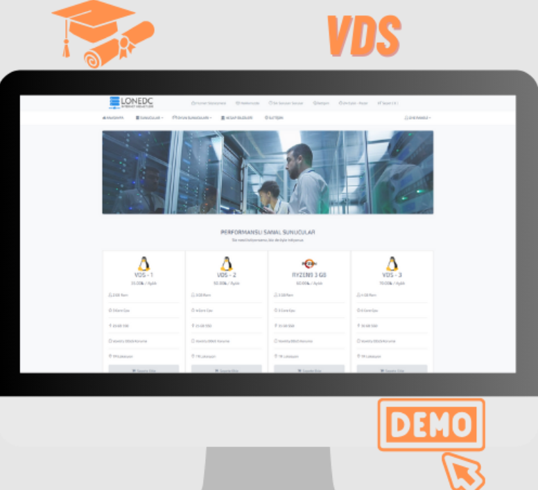 VDS Hosting Satış Yazılımı