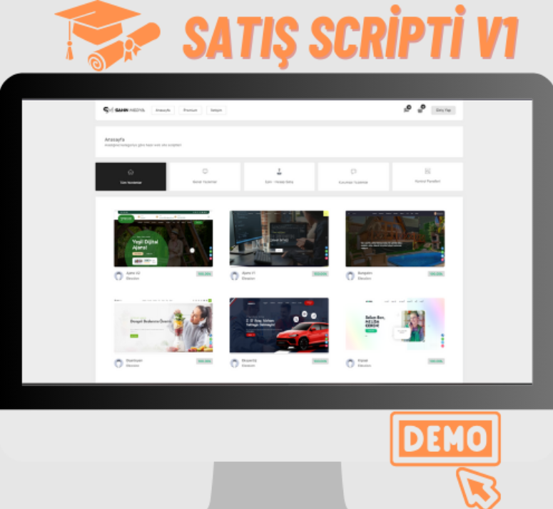 Script ve Yazılım Satış Yazılımı